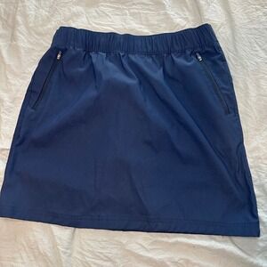 Eddie Bauer Travex Navy Blue Skort Womens Active Hiking Golf Skirt size 10